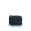 Apatchy London The Penelope Gold Woven Leather Camera Bag In Blue