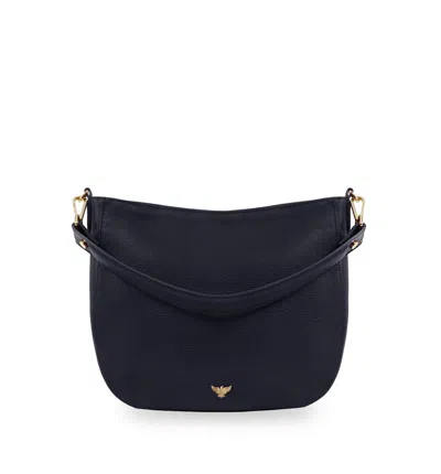 Apatchy London Women's Blue The Rosie Navy Leather Bag