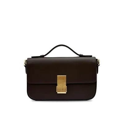 Apatchy London Women's Brown The Flora Chocolate Leather Bag