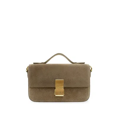 Apatchy London Women's Brown The Flora Mink Suede Bag