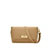 Apatchy London Women's Brown The Maisie Midi Sand Leather Bag In Brown