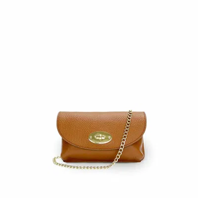 Apatchy London Women's Brown The Mila Tan Leather Phone Bag