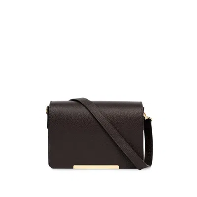 Apatchy London Women's Brown The Newbury Chocolate Leather Crossbody Bag