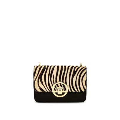 Apatchy London Women's Brown The Tilly Zebra Hair-on Leather Bag