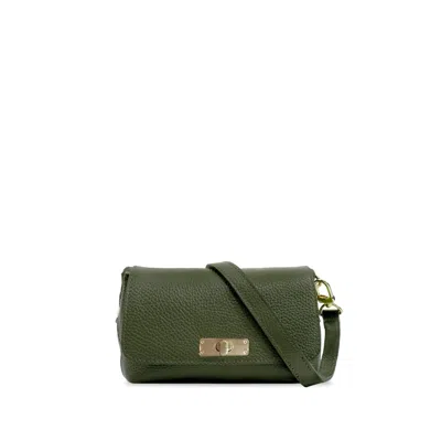 Apatchy London Women's Green The Maisie Mini Olive Leather Bag