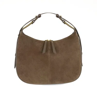Apatchy London Women's Neutrals The Charlie Mushroom Suede Bag