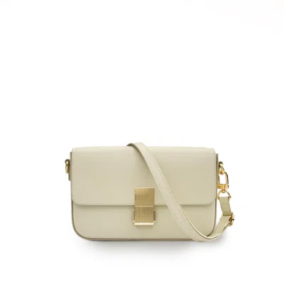 Apatchy London Women's Neutrals The Flora Buttermilk Leather Bag