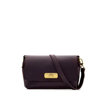 Apatchy London Women's Red The Maisie Midi Port Leather Bag
