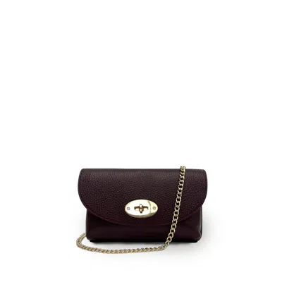 Apatchy London Women's Red The Mila Port Leather Phone Bag