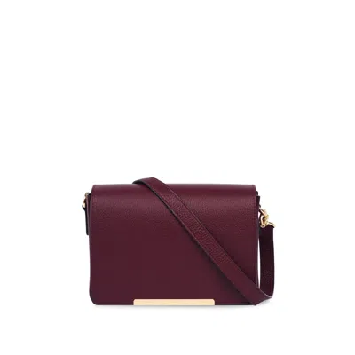 Apatchy London Women's Red The Newbury Burgundy Leather Crossbody Bag