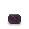Apatchy London The Penelope Gold Woven Leather Camera Bag In Red