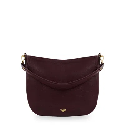 Apatchy London Women's Red The Rosie Burgundy Leather Bag