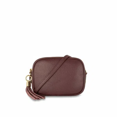 Apatchy London Women's Red The Tassel Port Leather Crossbody Bag