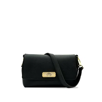 Apatchy London Women's The Maisie Midi Black Leather Bag