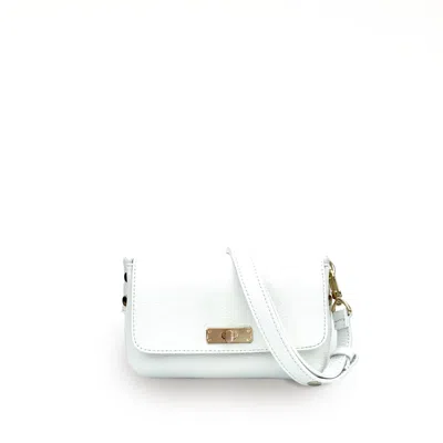 Apatchy London Women's The Maisie White Leather Bag