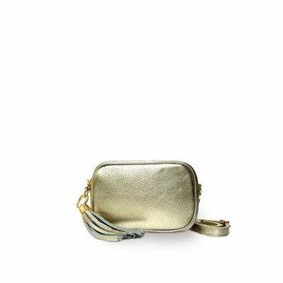 Apatchy London Women's The Mini Tassel Gold Leather Phone Bag