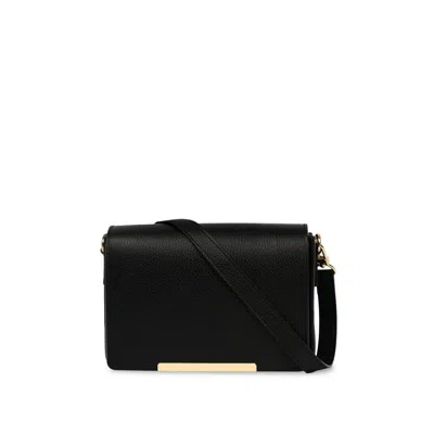 Apatchy London Women's The Newbury Black Leather Crossbody Bag