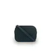 Apatchy London The Penelope Gold Woven Leather Camera Bag In Black