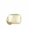 Apatchy London Women's The Tassel Gold Leather Crossbody Bag In Gold