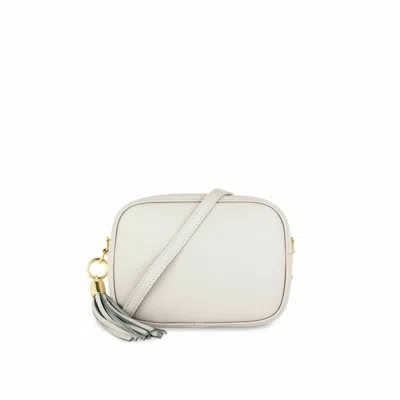 Apatchy London Women's The Tassel Light Grey Leather Crossbody Bag