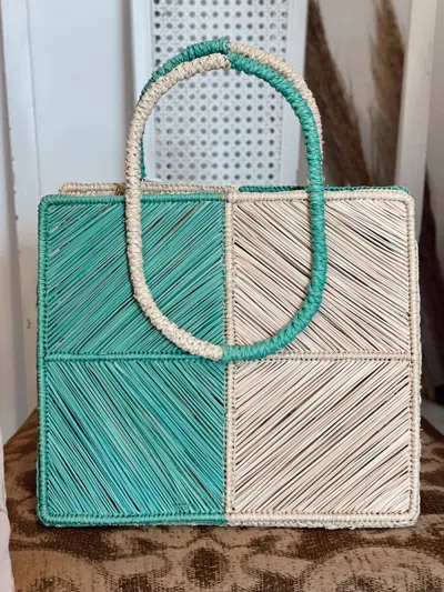 Apaya Women's Cristina Bag In Aqua Natural In Multi