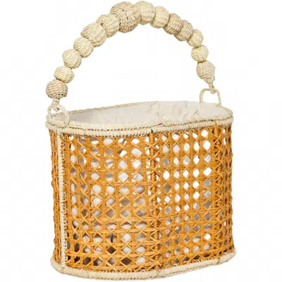 Apaya Women's Natalia Grande Bag In Natural Camel In Orange