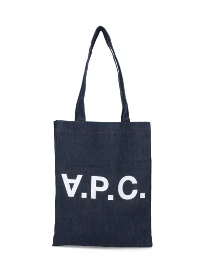 A.p.c. A. P.c. 100% Cotton Tote Bag In Blue