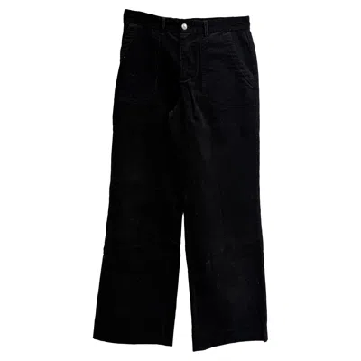 A.p.c. A. P.c. Achille Corduroy Trousers In Black Cotton