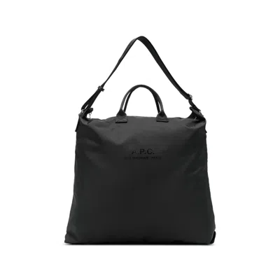 Apc A. P.c. Adjustable-strap Messenger Bag In Black