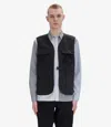 A.p.c. A. P.c. Alban Sleeveless Jacket M Black In Black