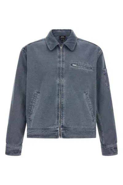 A.p.c. A. P.c. 'alexis' Jacket In Gray