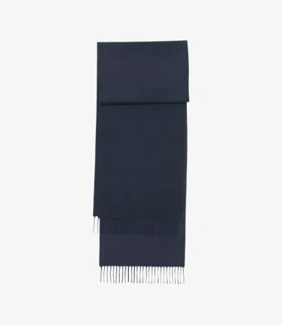 A.p.c. A. P.c. Alix Brodée Scarf One Size Navy Blue
