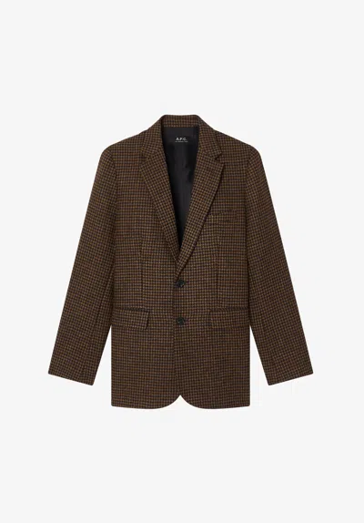 A.p.c. A. P.c. Annie Jacket 36 Brown