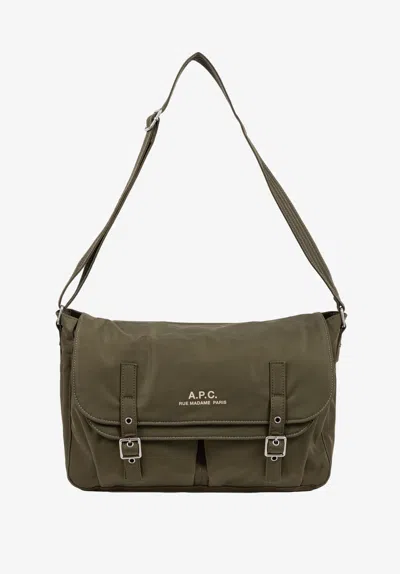 A.p.c. A. P.c. Archive Messenger Bag One Size Khaki Green