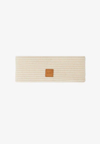 A.p.c. A. P.c. Arcs Headband (unisex) One Size Navy Blue In Burgundy