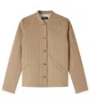 A.p.c. A. P.c. Aurore Jacket 38 Beige In Brown