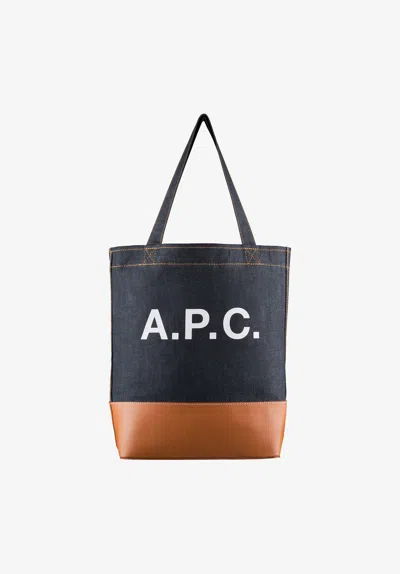 A.p.c. A. P.c. Axel Tote Bag One Size Brown