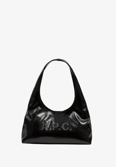 A.p.c. A. P.c. Baby Ninon Shoulder Bag One Size Black In Brown
