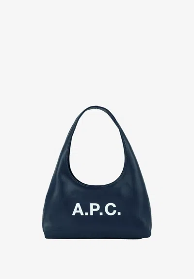 A.p.c. A. P.c. Baby Ninon Shoulder Bag One Size Navy Blue