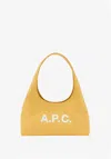 A.p.c. A. P.c. Baby Ninon Shoulder Bag One Size Yellow Yellow In Gold