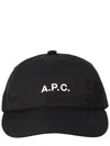 A.p.c. Casquette Charlie Logo-embroidered Canvas Cap In Black