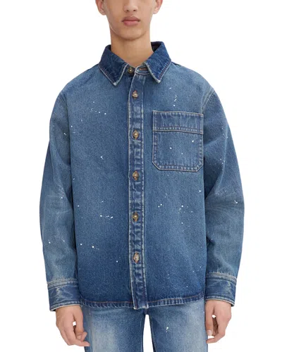 Apc A.p.c. Denim Overshirt In Blue
