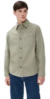 Apc Shirt A.p.c. Men Color Green In Kae Grey Green