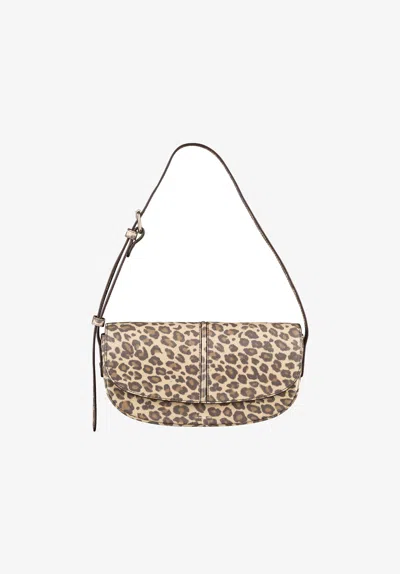 A.p.c. A. P.c. Betty Shoulder Bag One Size Leopard Print In Animal Print