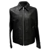 Apc A. P.c. Biker Jacket In Black Leather In Black