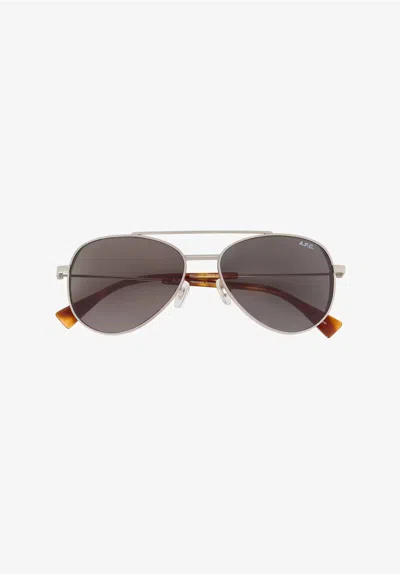 A.p.c. A. P.c. Bill Sunglasses T2 Silvertone