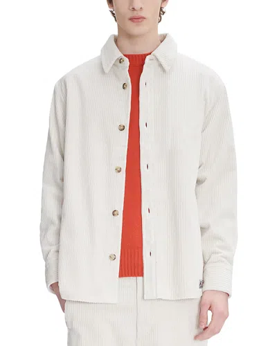 Apc A. P.c. Boris Corduroy Overshirt In Aad - Ecru