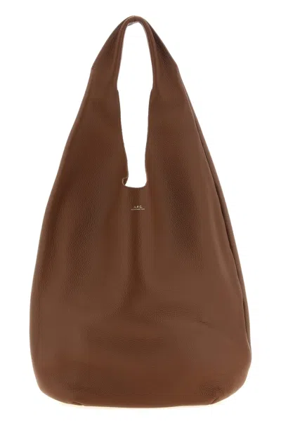A.p.c. A. P.c. Borsa A Spalla 'le Neige' In Brown