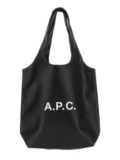 A.p.c. A. P.c. Borsa Tote Con Logo In Black