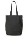 A.p.c. Men Black Leather Maiko Shopping Bag In Black